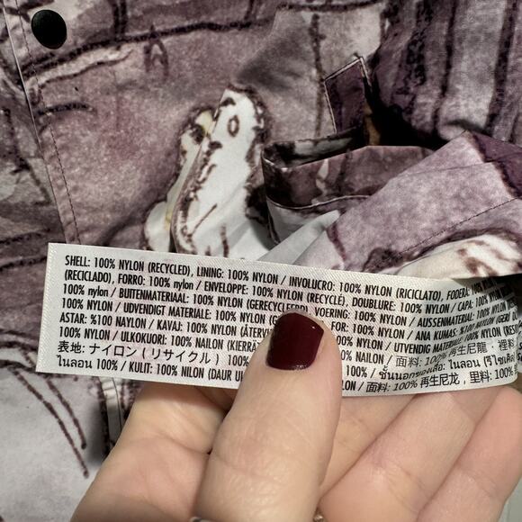 Disney Parks Aristocats Snap Button Nylon Shacket Jacket Size XS - Picture 7 of 8